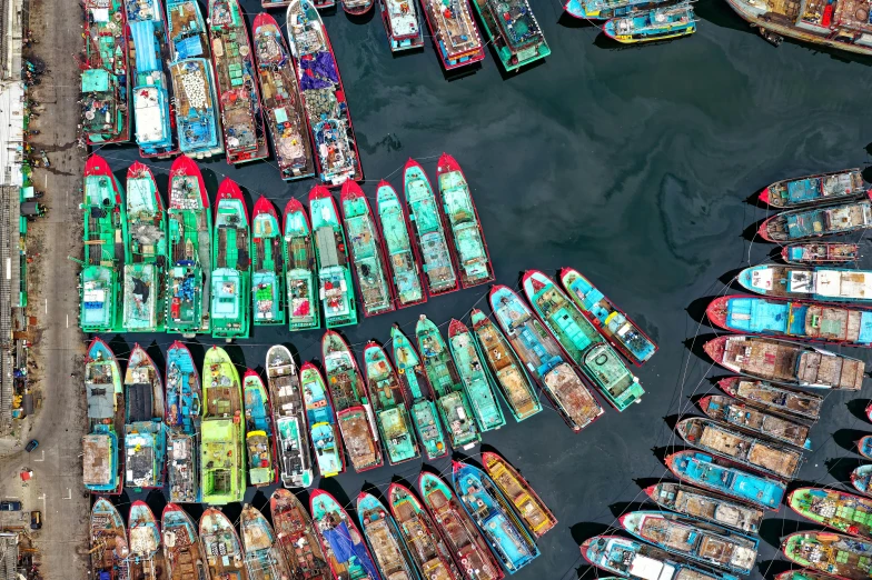 a number of boats in a body of water, pexels contest winner, conceptual art, hyper - detailed color photo, trading depots, jia ruan, thumbnail