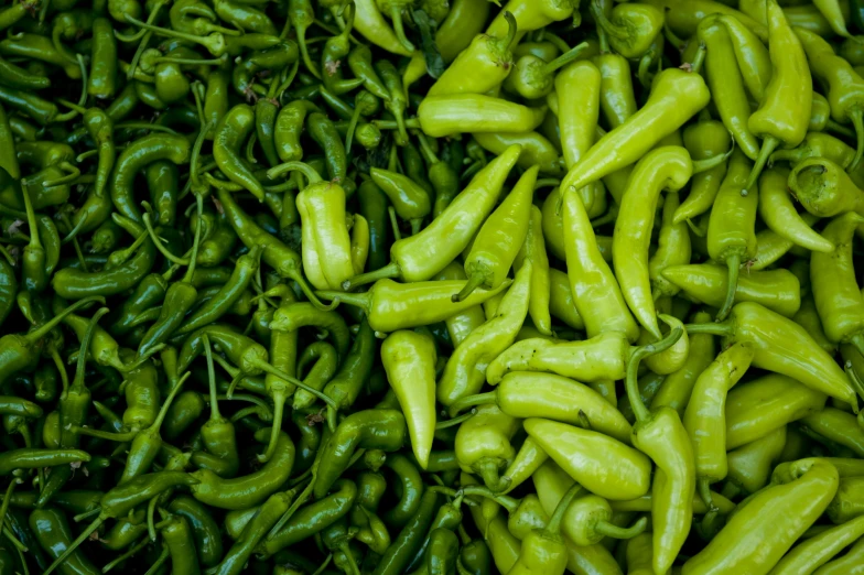 a pile of green peppers sitting on top of each other, by Carey Morris, pexels, 2 5 6 x 2 5 6 pixels, sichuan, walking down, then another