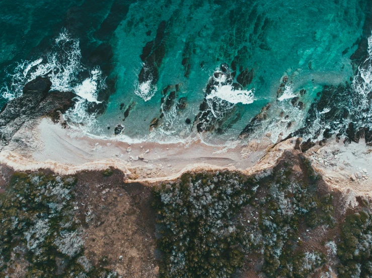 a view of the ocean from above, pexels contest winner, beaching, thumbnail, deeply hyperdetailed, australian beach