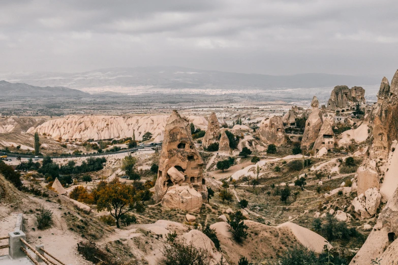 the landscape of cappadin in cappadin national park, cappadin national park, cappadin national park, cappadin, pexels contest winner, art nouveau, gray, brown, cozy, tan