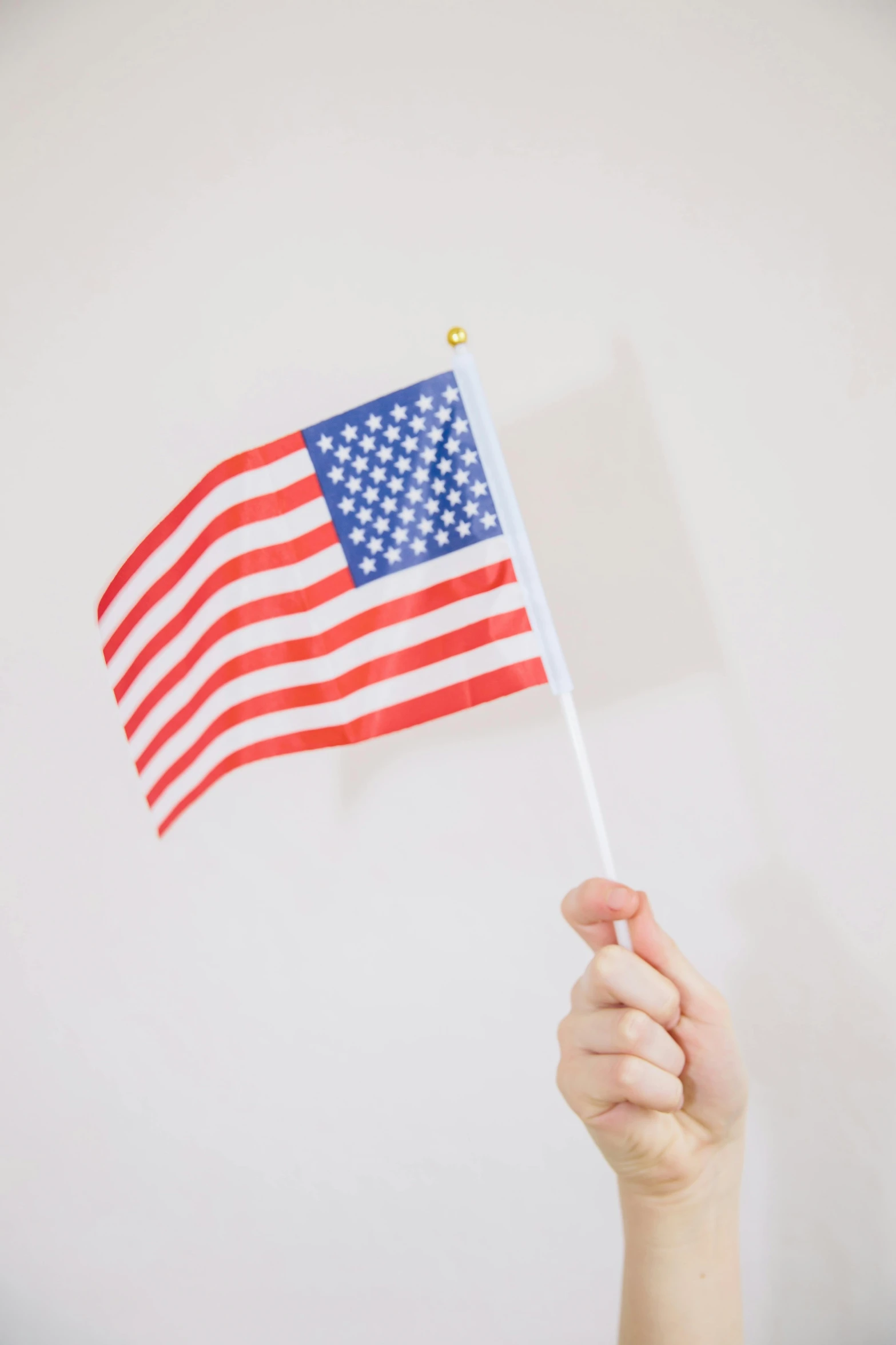 a person holding an american flag in their hand, profile image, instagram picture, plain background, 15081959 21121991 01012000 4k