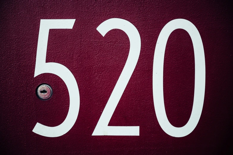 a close up of a number fifty fifty fifty fifty fifty fifty fifty fifty fifty fifty fifty fifty, by Matt Cavotta, unsplash, maroon and white, zero two, los angeles 2 0 1 5, numerical