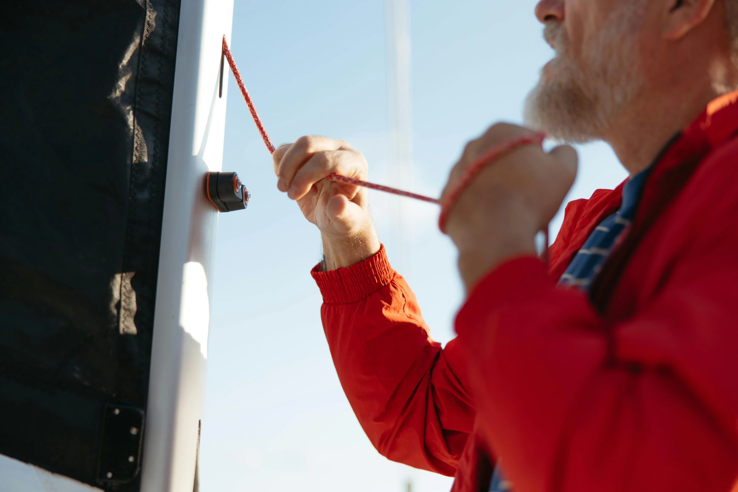 a man that is standing in front of a blackboard, belaying, old gigachad with grey beard, 15081959 21121991 01012000 4k, standing on the mast