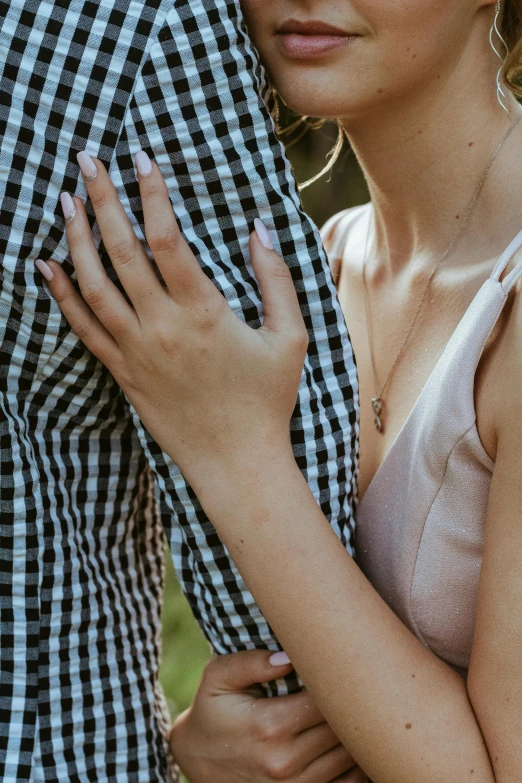 a man and a woman standing next to each other, trending on pexels, renaissance, intimate holding close, upper body close up, dainty, 👅 👅