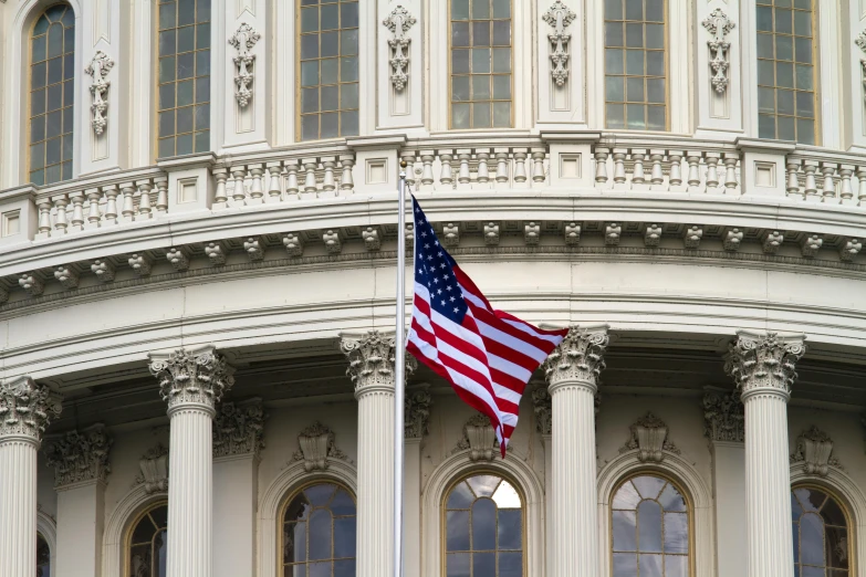 an american flag flying in front of the u s capitol building, a photo, renaissance, 2022 photograph, digital banner, medium detail, 🚿🗝📝