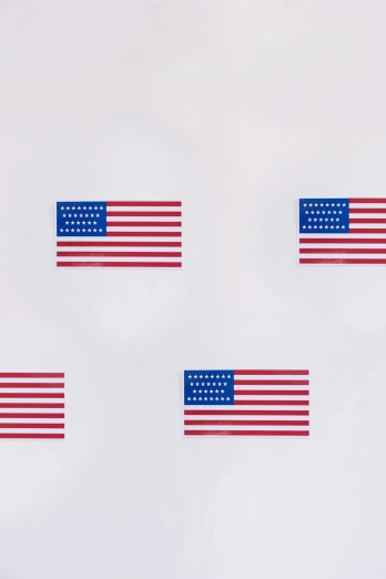 a group of stickers with the american flag on them, inspired by Donald Judd, portrait n - 9, peter hurley, 2010s, 2 5 6 x 2 5 6