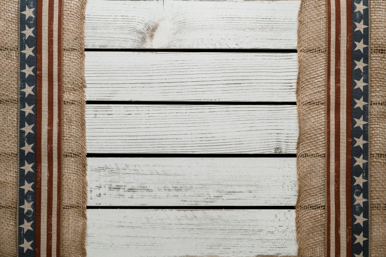 a piece of wood with an american flag painted on it, inspired by Agnes Martin, unsplash, burlap, white, 15081959 21121991 01012000 4k, 3 2 x 3 2