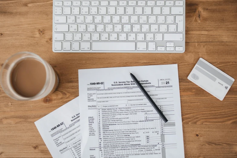 a computer keyboard sitting on top of a wooden desk, a cartoon, trending on pexels, template sheet, forms, realistic », formulas