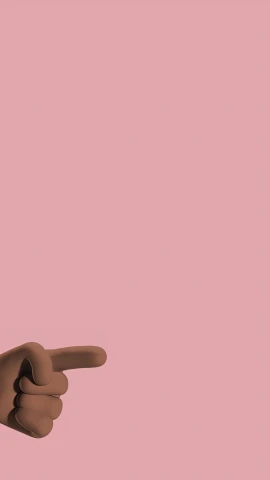 a man pointing at something on a pink background, by Nyuju Stumpy Brown, conceptual art, instagram story, ffffound, ( brown skin ), wallpapers