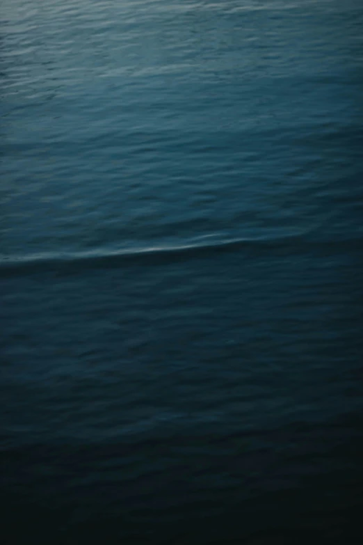 a person riding a surfboard on top of a body of water, a minimalist painting, inspired by Andreas Gursky, unsplash, conceptual art, dark blue water, detailed visible brushmarks, ignant, bill henson