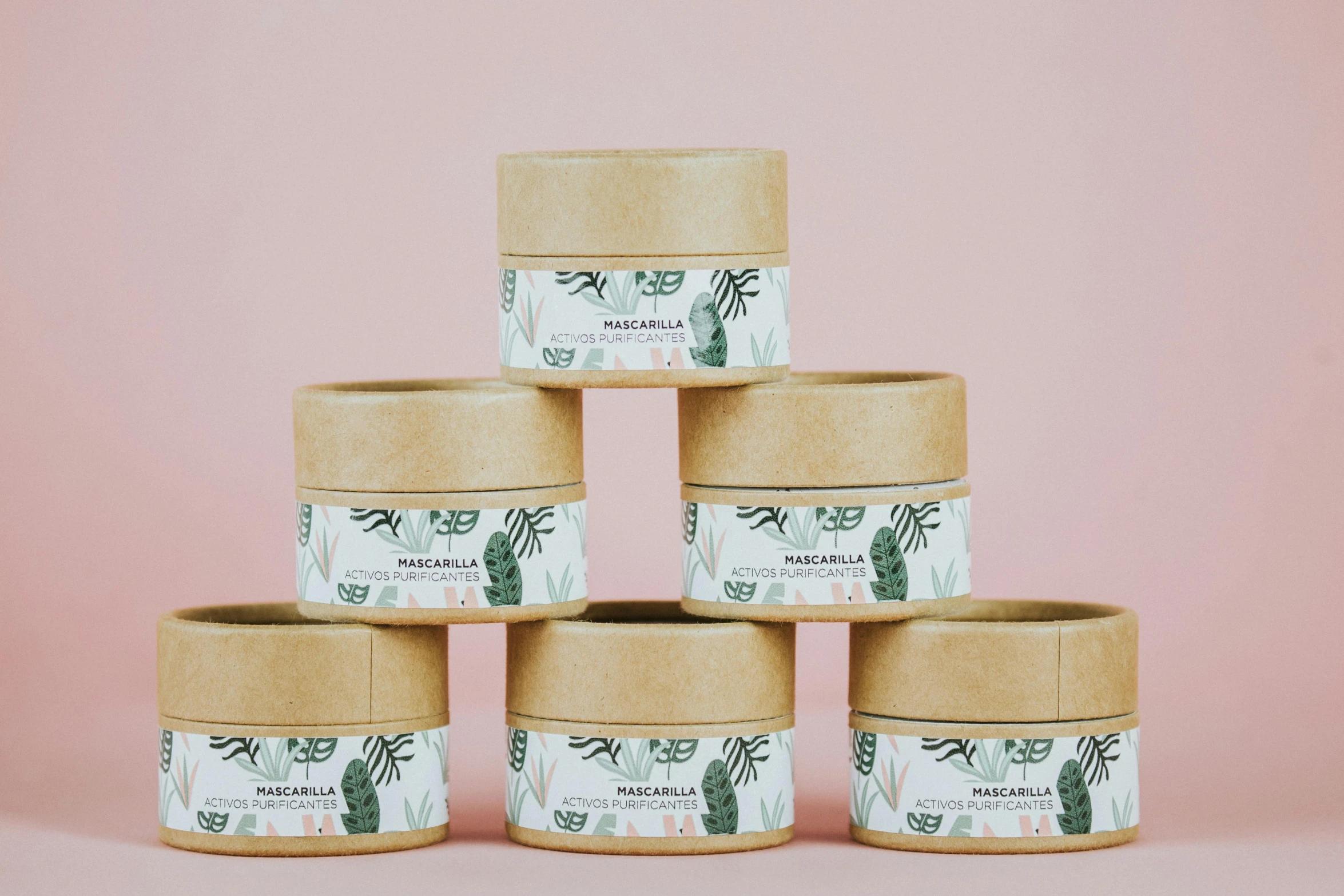 a stack of four jars sitting on top of each other, packaging, monstera, mini amphitheatre, 6 pack