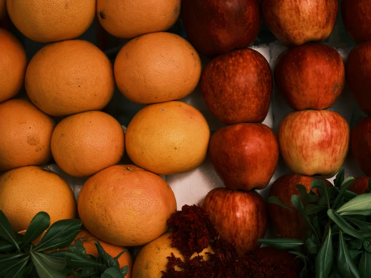 a pile of fruit sitting on top of a table, red and orange colored, thumbnail, listing image