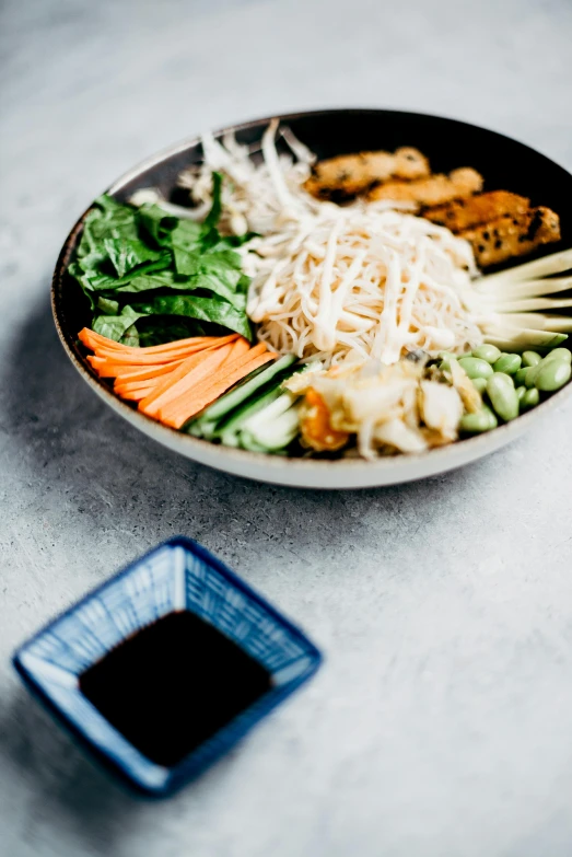 a close up of a plate of food on a table, inspired by Nishida Shun'ei, unsplash, bowl, 2995599206, healthy, instagram picture