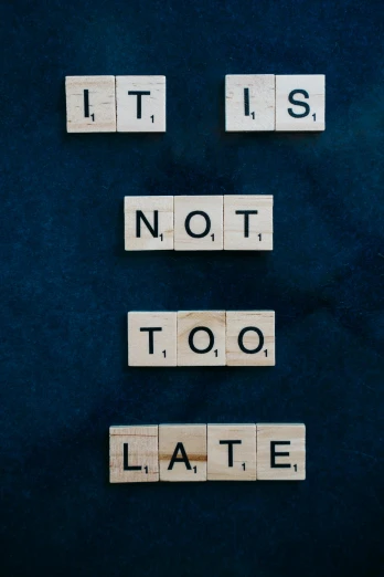 a sign that says it is not too late, by Paul Emmert, unsplash, broken tiles, no - text no - logo, clocks, profile image