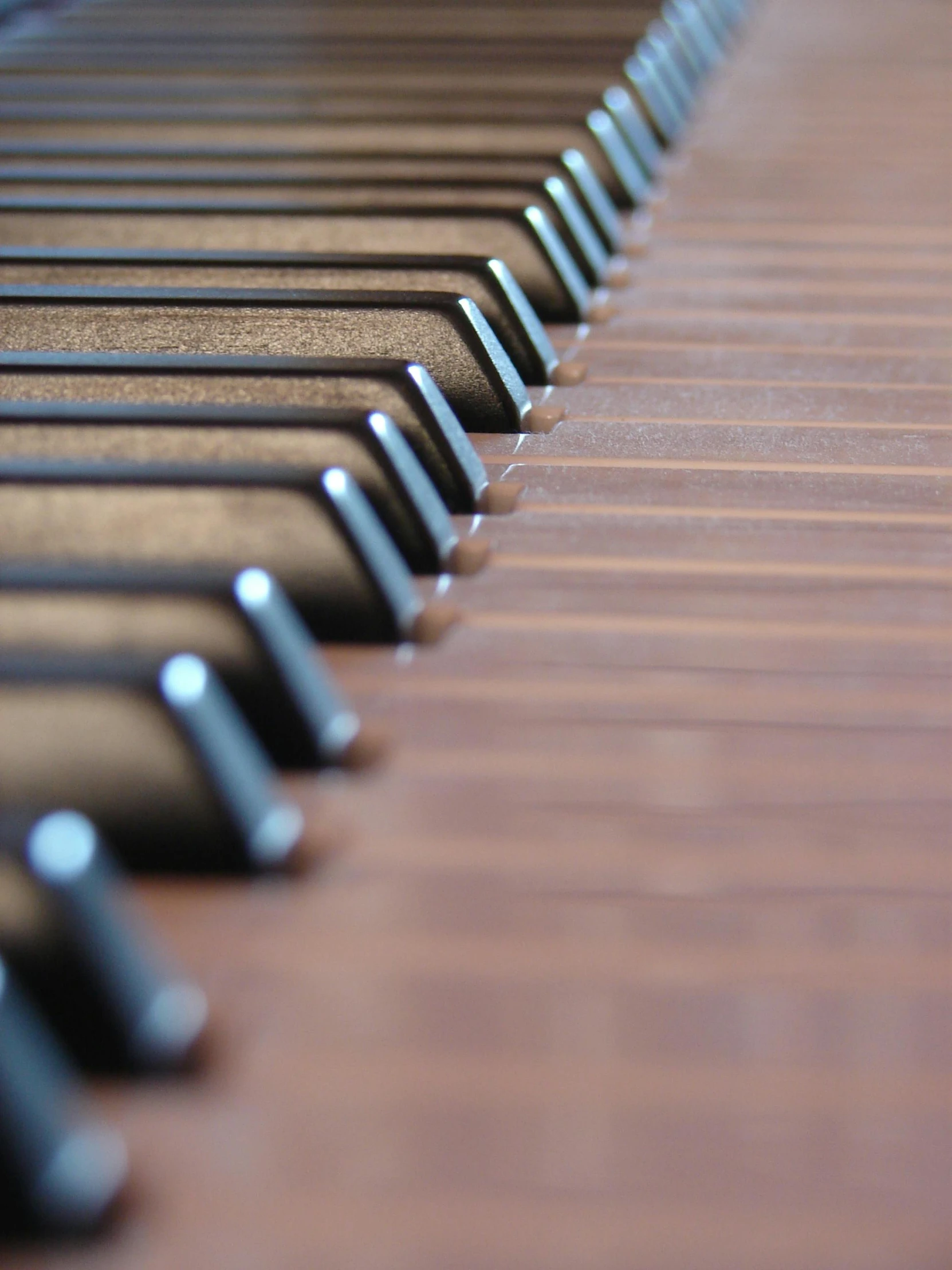 a close up of the keys of a piano, inspired by Kawai Gyokudō, precisionism, brown, vray cinematic smooth, fine details 8k octane rendering, “the ultimate gigachad