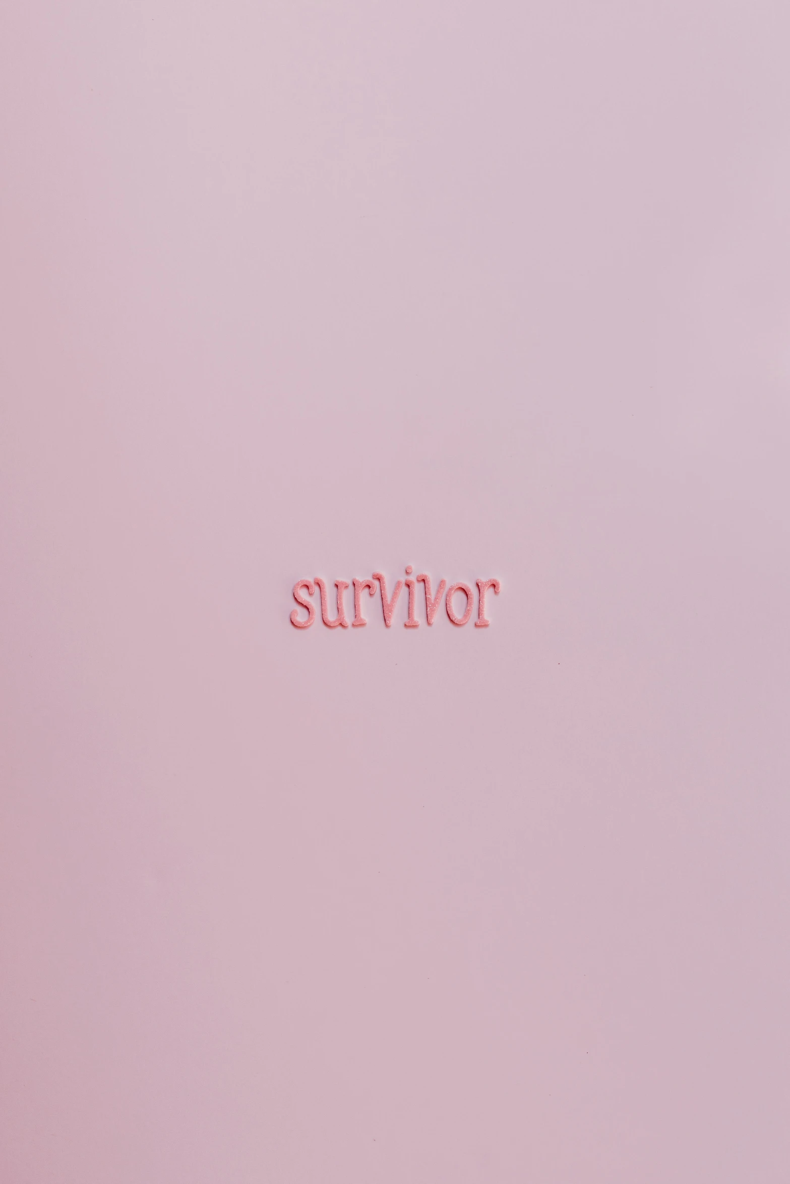 a pink box with the word survivor written on it, an album cover, by Marc-Aurèle de Foy Suzor-Coté, nadav kander, 2017, logotype, detail shot