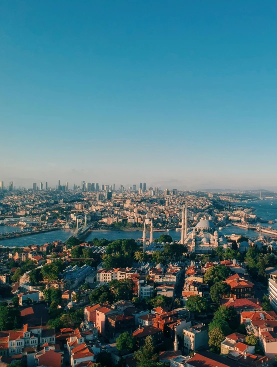 an aerial view of the city of istanbul, turkey, pexels contest winner, 4 k cinematic panoramic view, cinematic”, bird\'s eye view, slide show