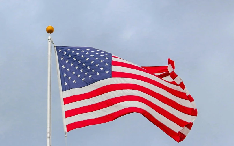 an american flag flying high in the sky, pexels, profile image, spangle, hi resolution, various posed