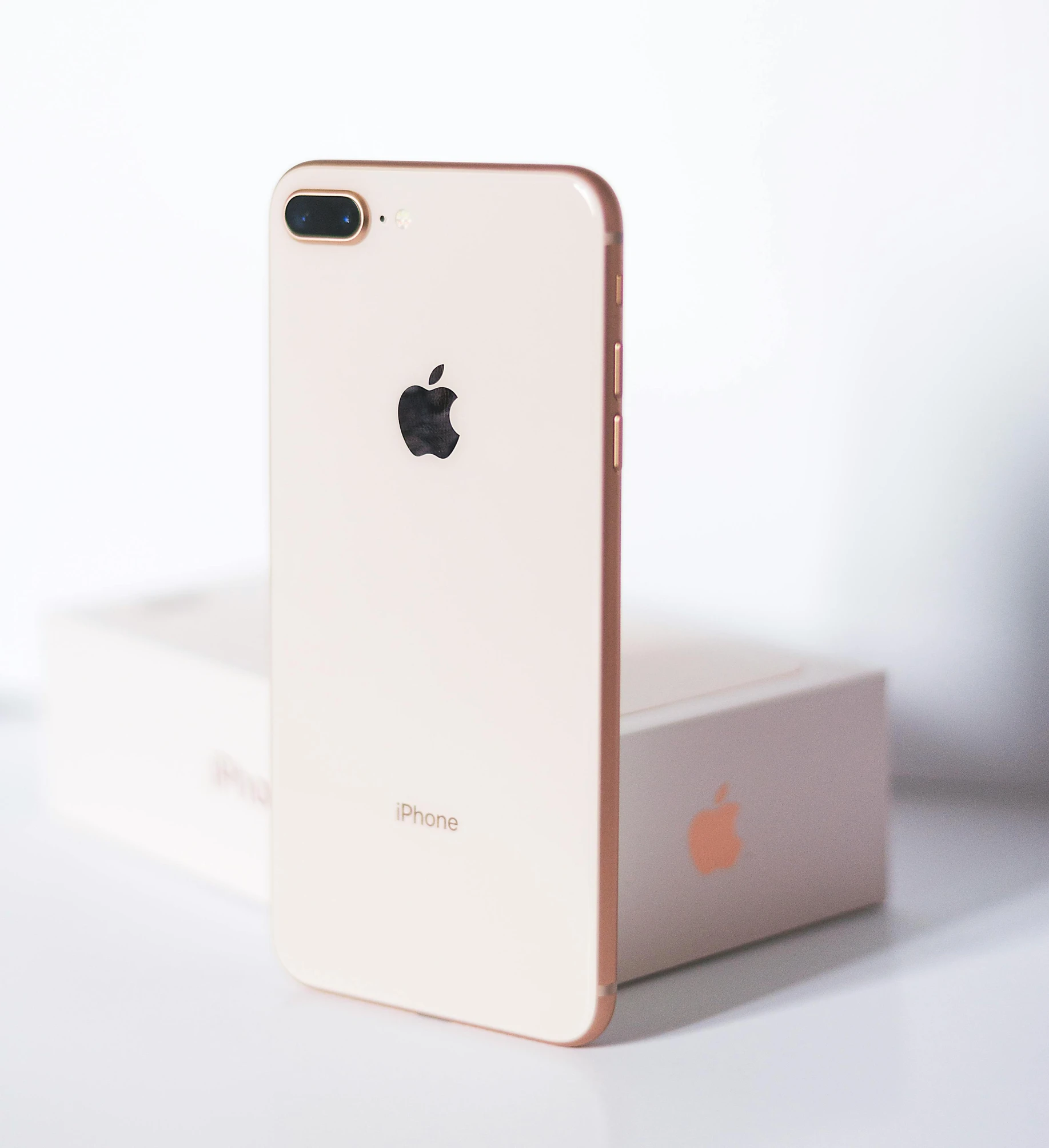 a gold iphone sitting on top of a white box, a picture, 2263539546], profile picture, rose gold, ansel ]