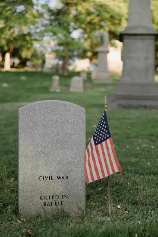 a small american flag sitting next to a grave, unsplash, avatar image, fighting, ( ( theatrical ) ), digital image