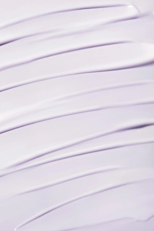 a close up of a toothbrush with toothpaste on it, light purple, dynamic folds, pearlescent hues, satin