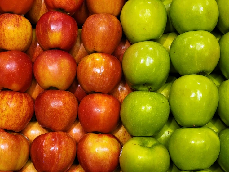 a pile of apples sitting on top of each other, half image, multicoloured, promo, image