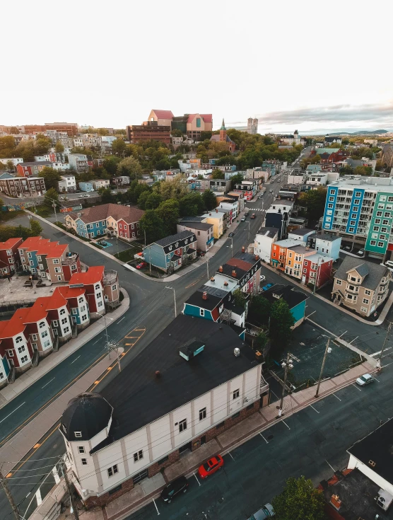 a view of a city from the top of a building, quebec, high res 8k, fan favorite, gopro photo