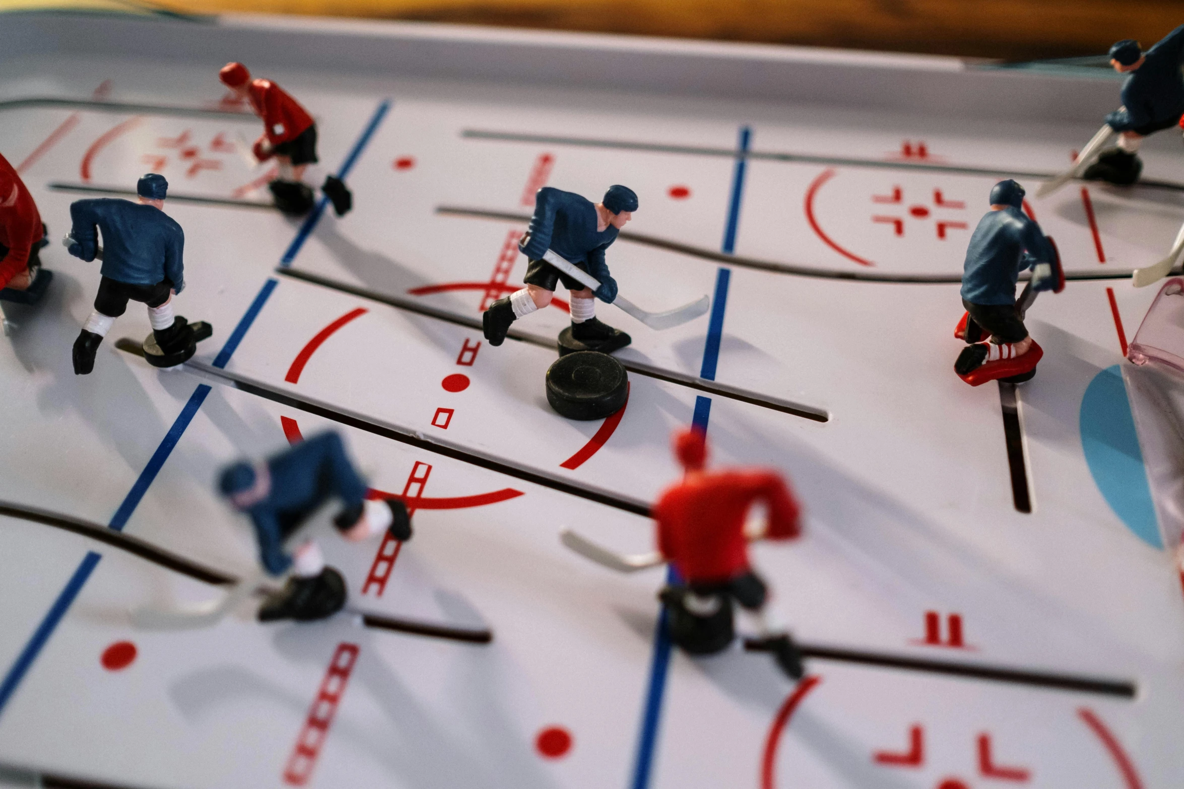 a close up of a table top hockey game, pexels contest winner, figuration libre, six sided, graphic art, reddit post, “the ultimate gigachad