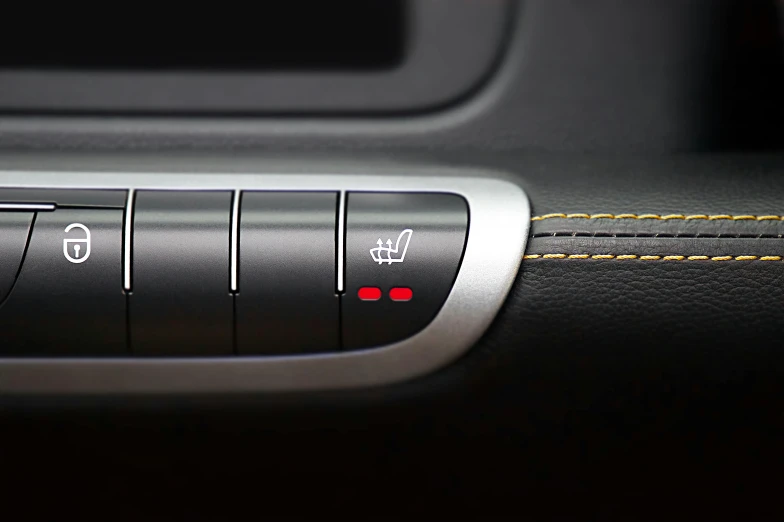 a close up of a control panel in a car, square, detailed product image, sweltering, emoji
