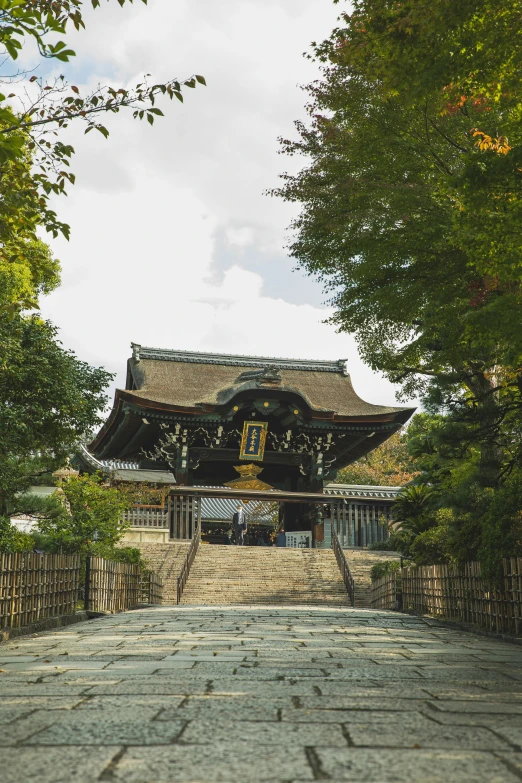 a stone walkway with a pagoda in the background, unsplash, sōsaku hanga, square, covered outdoor stage, built on a steep hill, japonisme 3 d 8 k ultra detailed