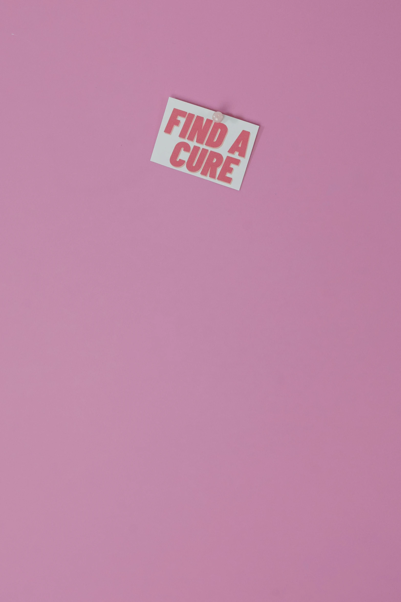 a pink refrigerator with a find a cure sticker on it, a picture, by artist, 2 5 6 x 2 5 6 pixels, courtesy of moma, phone wallpaper, disease