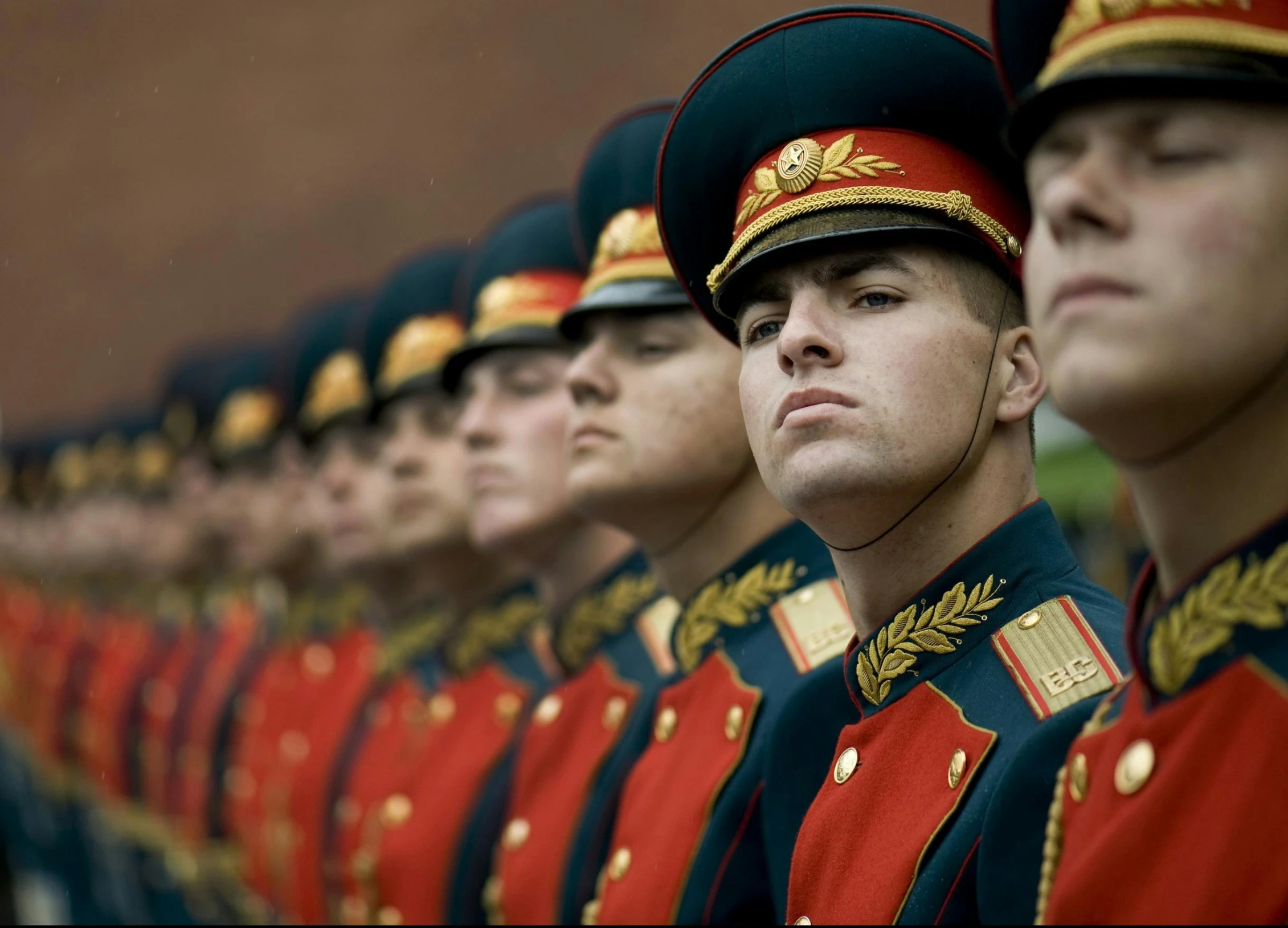 a group of men in uniform standing next to each other, by Vladimir Borovikovsky, flickr, istockphoto, avatar image, award - winning shot, july 2 0 1 1