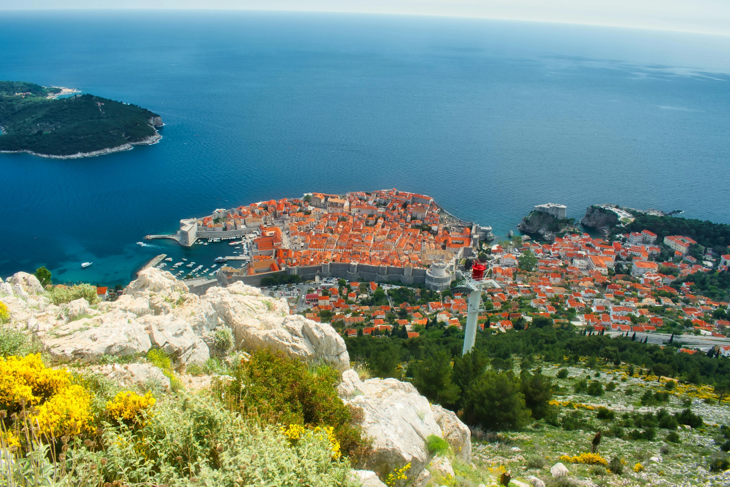 an aerial view of the city of dubna, croatia, pexels contest winner, dubrovnik, avatar image, square, “ aerial view of a mountain