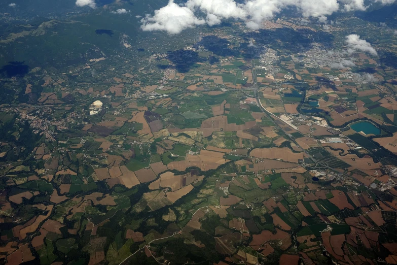 a view of the countryside from an airplane, renaissance, with earth in the background, patchwork, thumbnail, uncrop