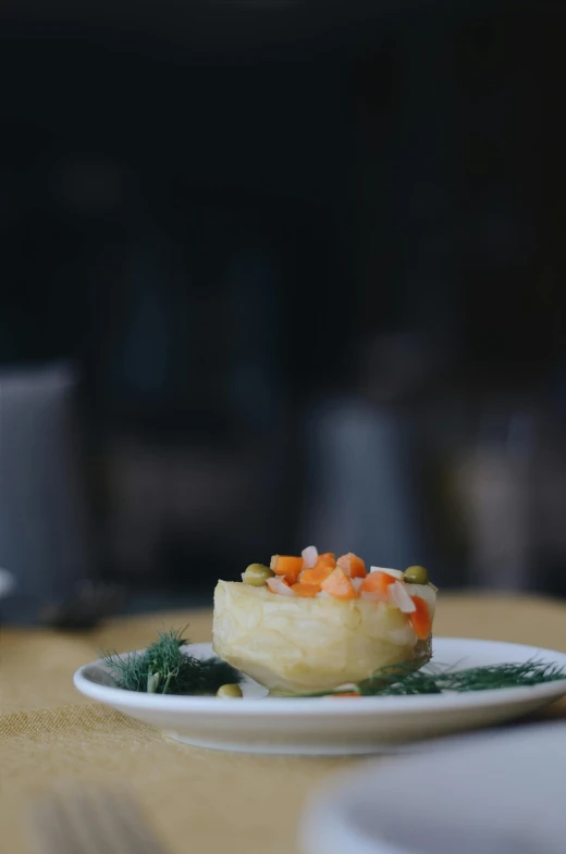 a close up of a plate of food on a table, a still life, unsplash, potato, 15081959 21121991 01012000 4k, [ cinematic, salmon khoshroo