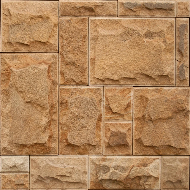 a close up of a brick wall with a fire hydrant, a digital rendering, inspired by Richard Artschwager, stylized stone cladding texture, sandstone, bangalore, decorative panels