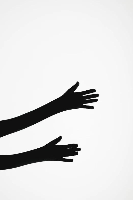 a silhouette of two hands reaching towards each other, by Leo Leuppi, conceptual art, ignant, minimal art, pose(arms up + happy), 15081959 21121991 01012000 4k