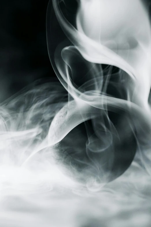 a black and white photo of smoke in the air, pexels contest winner, lyrical abstraction, twirls and curves, incense, irridescent ghostly, photograph taken in 2 0 2 0
