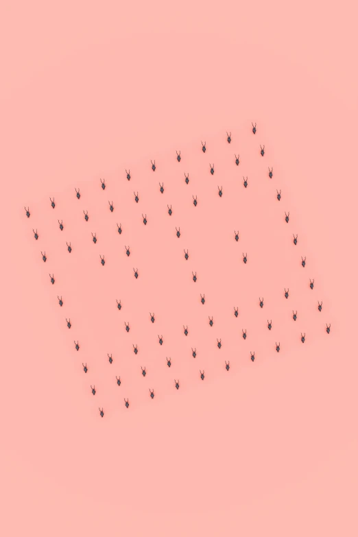 a flock of birds flying across a pink sky, an album cover, inspired by Lucio Fontana, generative art, ladybugs, 2 5 6 x 2 5 6, isometric, tiny insects