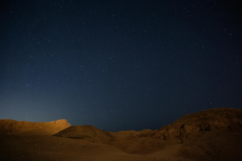 a desert at night with stars in the sky, by Daniel Seghers, luxor, fan favorite, red sea, dusty light