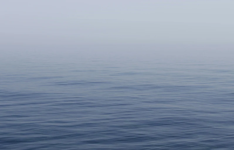 a man riding a surfboard on top of a body of water, by Carey Morris, minimalism, dense volumetric fog, blue: 0.5, blue gray, close - up photograph