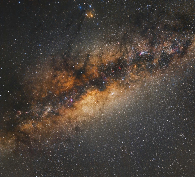 a night sky filled with lots of stars, by Daniel Seghers, unsplash contest winner, space art, neck zoomed in, milkyway, southern cross, 4 0 0 mm