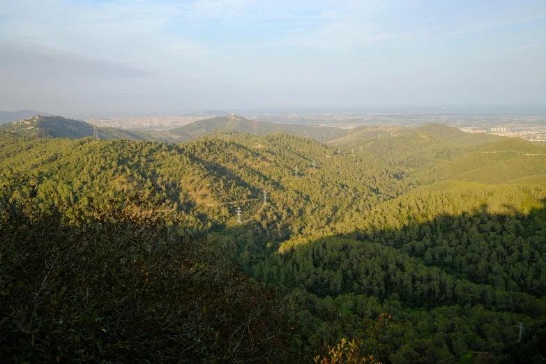 a view of the mountains from the top of a hill, a picture, eucalyptus forest background, nature photo, múseca illil, overview