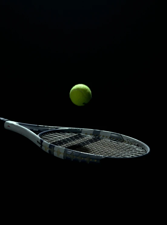 a man hitting a tennis ball with a racquet, an album cover, inspired by Ion Andreescu, pexels contest winner, pitch black, paul barson, 15081959 21121991 01012000 4k, flying shot