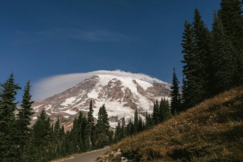 a view of a snow covered mountain from the side of a road, slide show, cascadia, avatar image, fan favorite