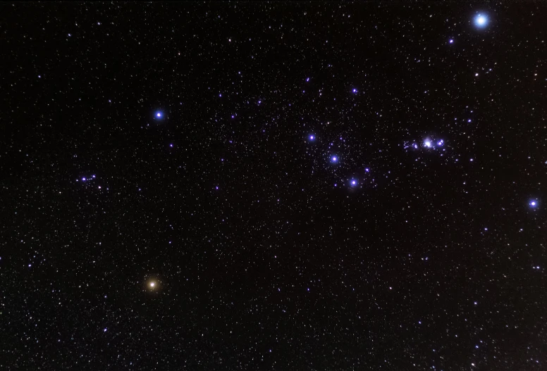 a group of stars in the night sky, a picture, by John Covert, stars and paisley filled sky, pluto, medium close shot, ox