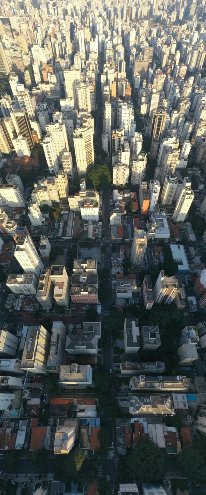 an aerial view of a city with lots of tall buildings, by Fernando Gerassi, 15081959 21121991 01012000 4k