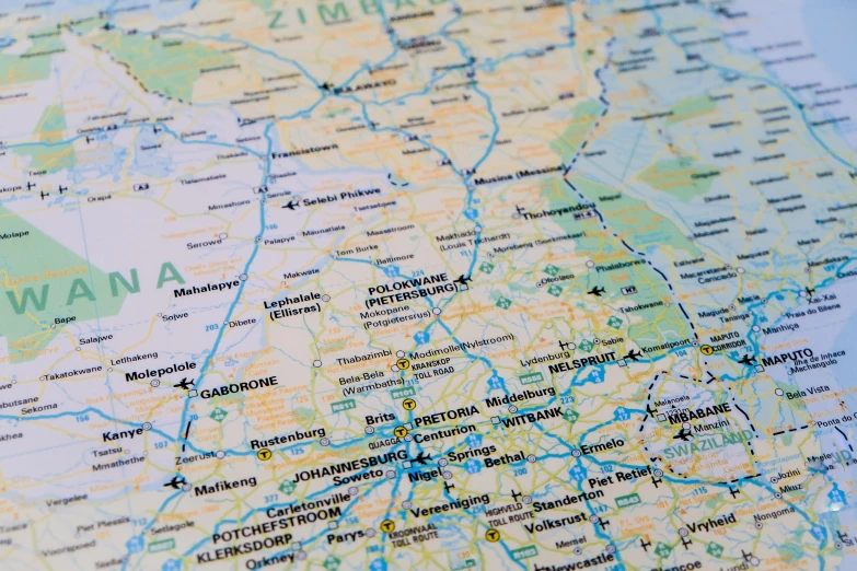 a close up of a map on a table, high resolution print :1 cmyk :1, 1024x1024, high quality picture, road trip