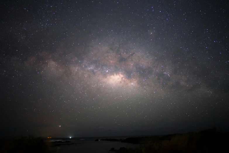 a night sky filled with lots of stars, by Peter Churcher, pexels, visible sky and humid atmosphere, milkyway light, southern cross, the night sky is a sea