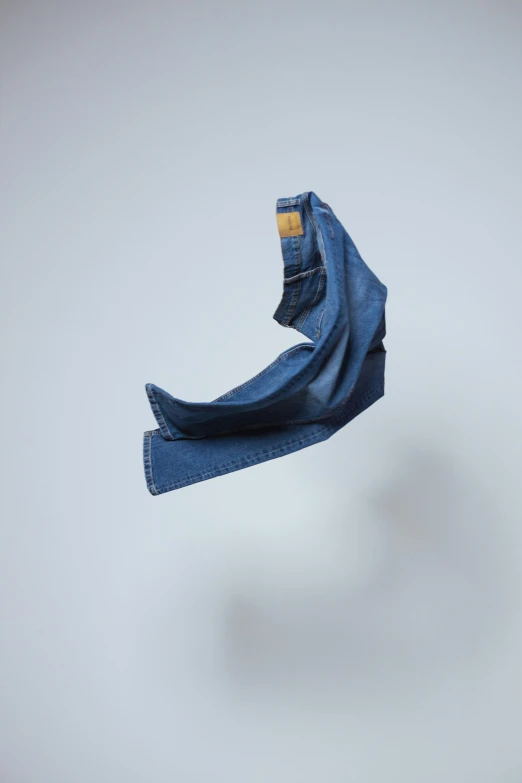 a person flying a kite in the air, inspired by Jan Müller, unsplash, photorealism, jeans pants, highly detailed perfect render, product introduction photo, 3/4 view realistic